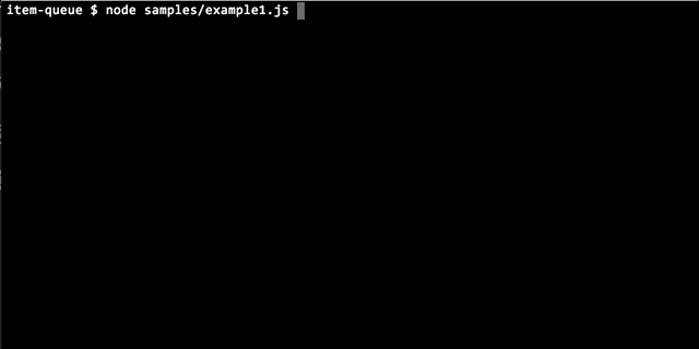 item-queue demo